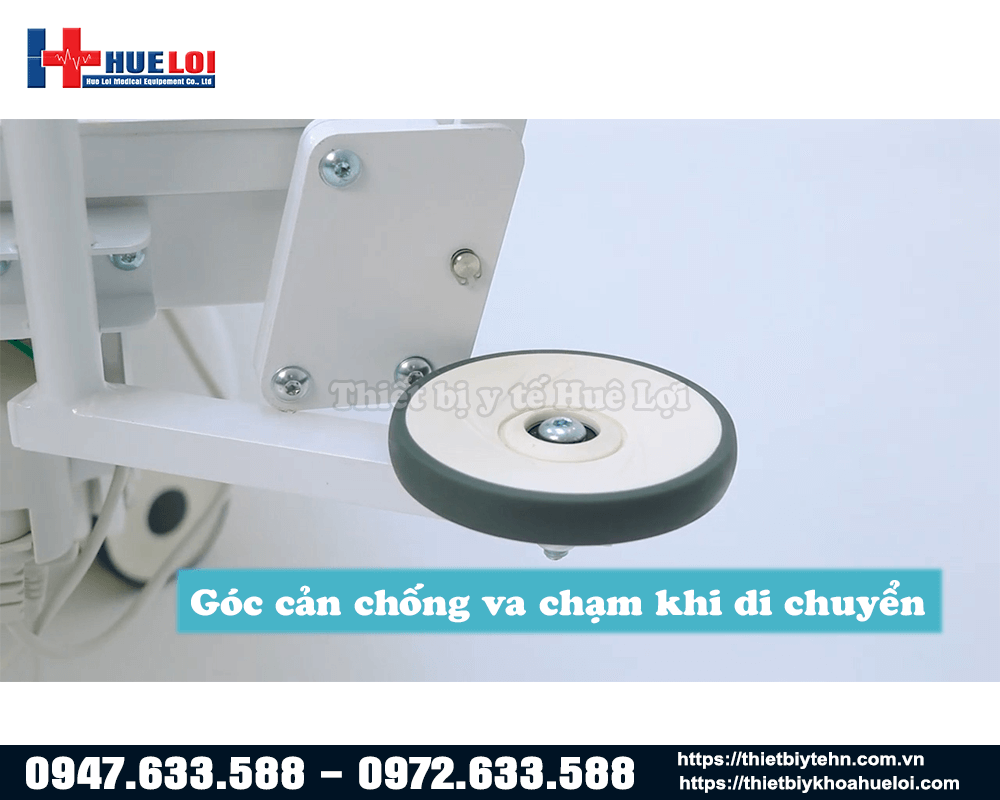 Bánh xe chống va chạm của giường