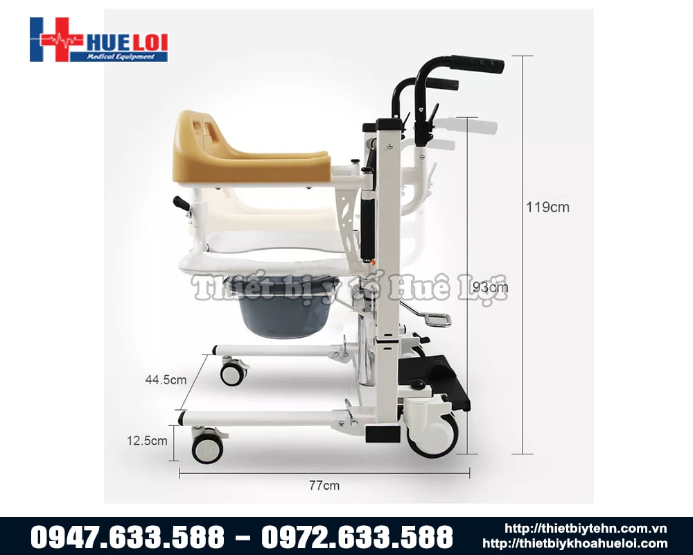 Kích thước xe lăn hai cánh