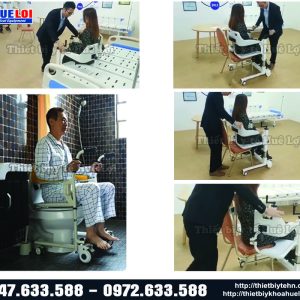 Xe lăn nâng hạ bệnh nhân liệt chi dưới